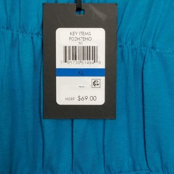 DKNY Women's Short Sleeve Ruched Top - XL - Picture 6 of 10